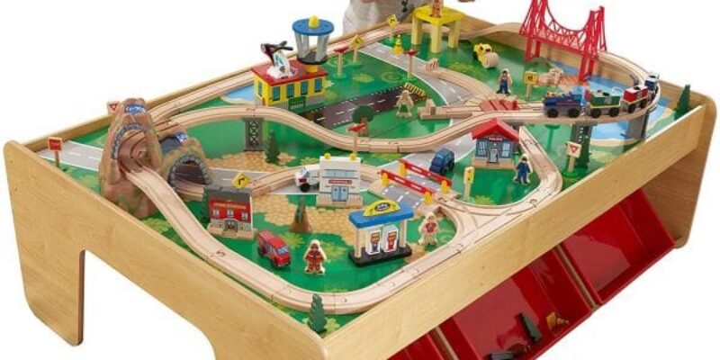 KidKraft Waterfall Mountain Wooden Train Set Price Drop at Amazon!