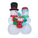 8 ft. Snowman Family Inflatable with LED Lights