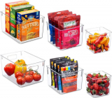 Set Of 6 Clear Pantry Organizer Bins HOT PRICE on Amazon!