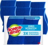 $5.xx (was $10) Scotch-Brite Zero Scratch Scrub Sponges, 6 Kitchen Sponges