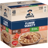 Quaker Instant Oatmeal, 4 Flavor Variety Pack, Individual Packets, 48 Count ON SALE TODAY ONLY!