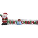 9 ft. L Christmas Airblown Inflatables Merry Christmas Sign with Santa