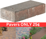 Paver Bricks ONLY 25¢! Memorial Day Sale!