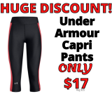 Under Armour HeatGear Capri Pants Huge Discount!