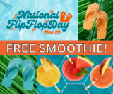 FREE Smoothie on National Flip Flop Day at Tropical Smoothie Cafe!