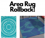 Mainstays Reversible Outdoor Area Rugs on Rollback!!