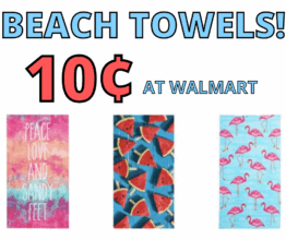 Beach Towels On Clearance Only $0.10 At Walmart!