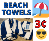 Beach Towels ONLY 3¢ At Walmart