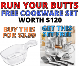 Free Cookware Cookware Set Valued At $120 RUUUNNN!