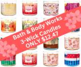 Bath & Body Works 3-Wick Candles ONLY $12.47! RUN!