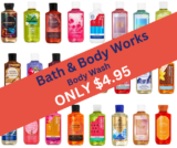 Bath & Body Works Semi Annual Sale select Body Wash ONLY $4.95