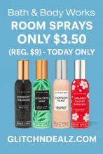 Bath & Body Works Room Sprays Only $3.50 (Reg. $9) – Today Only!