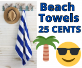 Mainstays Beach Towels only 25 CENTS!