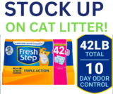 42LBS OF FRESH STEP CAT LITTER AS LOW AS JUST $14.29 ON CHEWY!