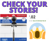 Magic Rubber Shower Squeegee ONLY 2 CENTS at Lowes!