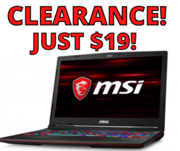 MSI Gaming Laptop Only $19 (Reg. $980)