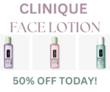 CLINIQUE FACIAL LOTION TONER ON SALE AT ULTA! 50% OFF TODAY ONLY!