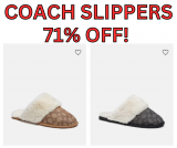 COACH SLIPPERS 71% OFF!