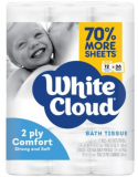 White Cloud Toilet Paper Available Online at Home Depot