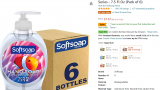 Softsoap Liquid Hand Soap 7.5 Fl Oz (Pack of 6) STOCK UP PRICE