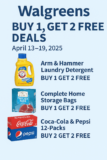 Walgreens Buy 1, Get 2 Free Deals: April 13–19, 2025
