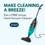 Make Cleaning a Breeze with a FREE Ionvac Hand Vacuum Cleaner!