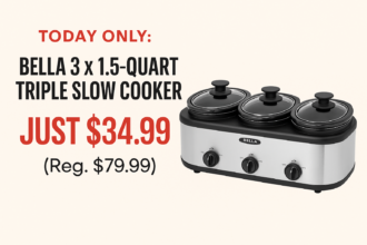 🔥 Today Only: Bella Triple Slow Cooker Just $34.99 (Reg. $79.99)! 🔥