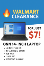 ONN 14 inch Laptop HOT Walmart Clearance! Only $7!