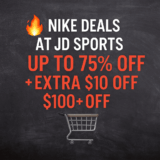 Nike Deals at JD Sports – Up to 75% Off + Extra $10 Off $100+ In-Store Pickup!