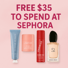MAJOR BEAUTY SAVINGS! Get $35 to Spend at Sephora with TopCashback!