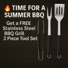 TIME FOR A SUMMER BBQ! FREE BBQ Grill Tool Set