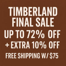 Timberland Final Sale – Up to 72% Off + Extra 10% Off