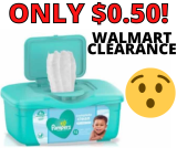 Pampers Baby Wipes ONLY .50 Cents At Walmart