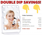 Double Dip Savings on LED Vanity Mirror at Amazon!