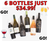 Wine Coupon! Score 6 Bottles for JUST $34.99! GO NOW