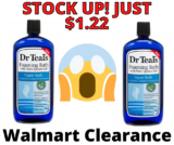 Dr Teal’s Vapor Foaming Bubble Bath Walmart Clearance!