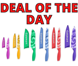 Cuisinart 12-Pc Tie-Dye Print Cutlery Set DEAL OF THE DAY!