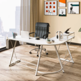 WAYFAIR CLOSEOUT 60% off – Demarlis L-Shaped Metal Base Writing Desk