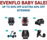 HUGE EVENFLO BABY SALE! 50% OFF & DISCOUNT CODE!