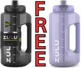 FREE ZULU Half Gallon Goals Water Bottle