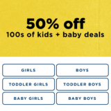 Old Navy 50% OFF 100s of Baby and Kids Sale!