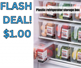 Fridge Storage Box Flash Deal Only $1.00!