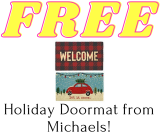 Holiday Doormat FREEBIE From Michael’s!