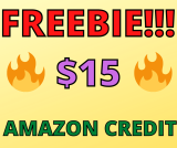 Score Yourself A FREE $15 Amazon Credit TODAY!