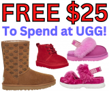 Free $25 to Spend at UGG