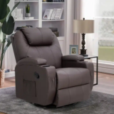 Heated Massage Swivel Recliner On Sale For $253