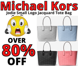 Michael Kors Jodie Small Logo Jacquard Tote Bag HOT DEAL!