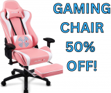 Gaming Chair with Footrest Now 50% Off!