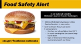 E. coli Outbreak Linked to McDonald’s Quarter Pounders