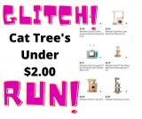 PETSMART GLITCH – CAT TREE’S UNDER 2 BUCKS!!  HURRY!